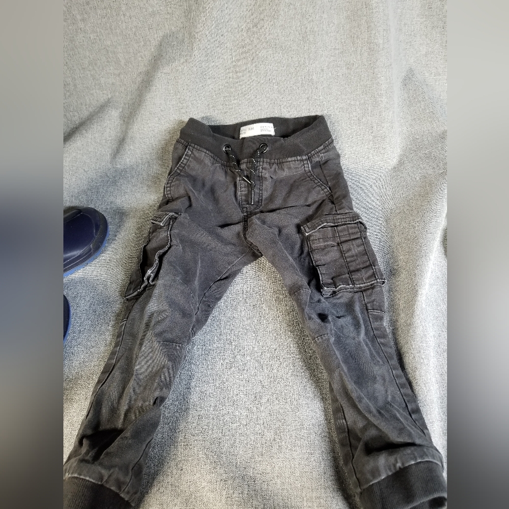 Gray Pants With Pockets Slim 3-4 Years